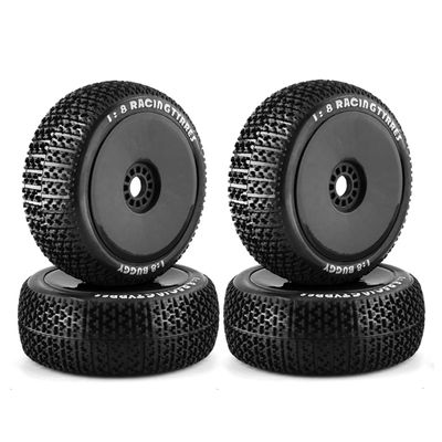 116Mm 1/8 Scale RC Tires 17Mm Hex RC Wheel and Tire for ARRMA Redcat Hobao,2