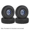4PCS 110Mm 1.9 Rubber Tire Wheel Tyre for 1/10 RC Crawler Car TRX4 D90 Axial SCX10 II III Redcat A view 2