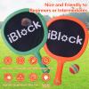 Smartwo Portable Paddles and Bouncy Balls Set for Kids or Adults Indoor Outdoor Activities, Sport Game for Beginner or Intermediate, Swing Racket in Beach Pool Backyard Playground Lawn Park or Court view 2