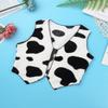 Agoky Boys Girls Cowboy Cowgirl Waistcoat Cow Winter Fall Flannel Vest Coat Halloween Carnival Fancy Dress Up Party Costume Black&White 14 Years view 3