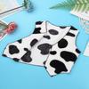 Agoky Boys Girls Cowboy Cowgirl Waistcoat Cow Winter Fall Flannel Vest Coat Halloween Carnival Fancy Dress Up Party Costume Black&White 14 Years view 4