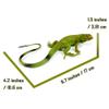 NAKIMO Iguana Animal Figurine Lizard Toy Realistic Reptile Figures for Decoration, Science Education, Prank Props view 2