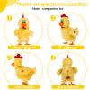 dgdgcool Easter Toys Chicken Laying Eggs Electric Chicken Stuffed Animal Dancing Toy Stuffed Plush Toy with Music view 3