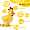dgdgcool Easter Toys Chicken Laying Eggs Electric Chicken Stuffed Animal Dancing Toy Stuffed Plush Toy with Music view 4