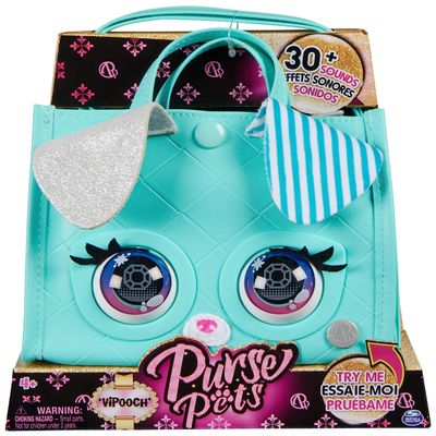 Purse Pets, VIPooch Puppy Tote Bag Interactive Pet Toy and Crossbody Purse with Over 30 Sounds and Reactions, Kids Toys for Girls Ages 4 and up