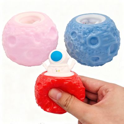 3 PCS Set Squeeze Toys Squishes Toy Decompression Evil Astronaut Space Cup Squeeze Toys,Sensory Fidget Toys,Stress Relief for Kids & Adult Tricky Funny Novelty Toy