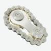 Bicycle Chain Gear Fidget Spinners,Chain Fidget Toys Stainless Steel Gears Linkage Sensory Sprocket Stress Anxiety Relief EDC Novelty Toy(Gold Plating Sprockets) view 3