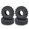 MOHERO 4PCS 1.0" Mud Grappler Rubber Tyre 1.0 Wheel Tires 62 * 22MM for Axial SCX24 90081 AXI00001 002 004 005 006 RC Crawler Car (C Style) view 1