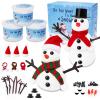 RINOLY Build a Snowman Kit,Christmas Crafts for Kids,Christmas Stocking Stuffers -3 Pack view 1