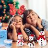 RINOLY Build a Snowman Kit,Christmas Crafts for Kids,Christmas Stocking Stuffers -3 Pack view 3