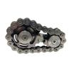 FXCOOLCT Bike Chain Gear Fidget Spinner, Double Gears Figity Spin Finger Stainless Steel, Figit Toy for Adults Kids SS Material Golden (Black Gun Metal) view 2