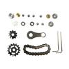 FXCOOLCT Bike Chain Gear Fidget Spinner, Double Gears Figity Spin Finger Stainless Steel, Figit Toy for Adults Kids SS Material Golden (Black Gun Metal) view 4