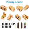 Fingerboard Skate Park Kit,Skateboard Finger Toys with 3 Finger Skateboards & 8 Skatepark Deck Ramp for Boys or Girls Gift, Mini Finger Board Skate Training for Kids Ages 5 and up view 4