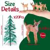 34 Pieces Deer Figures and Model Trees Miniature Deer Figurines for Crafts Woodland Animals Deers Toys Realistic Mini Deers Figurines Cake Toppers for Christmas Party Decor view 2