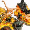 Aydinids 6 Pcs Mini Volcano Model with 12 Pcs Mini Dinosaur Figurines Plastic Dinosaurs Figurines Artificial Volcano Set for Dinosaur Cake Topper Birthday Gifts Party Supplies view 4