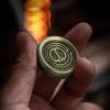 Haptic Coin Fidget Slider - EDC Haptic Slider Magnetic Metal Fidget Toy Fidget Coin, ADHD Autism Sensory Toys Stress Relief Toys Office Desk Toys Fidget Toys for Adults (Bronze Demon) view 3