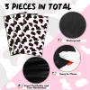 3 Pcs Pink Cowgirl Cow Print Table Cover Plastic Rectangle Cowgirl Farm Animal Theme Party Tablecloth Pink Black and White Cow Print Disposable for Kids Barnyard Baby Shower Birthday Party Supplies view 4