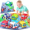 Baby Toys 6 to 12 Months - Soft Car Toys for 1 Year Old Boy Girl with Playmat Storage Bag - Infant Baby Toys 12-18 Months Toddler Toys Age 1-2 - 1st Birthday Gifts 1 2 3 Years Old Baby view 1