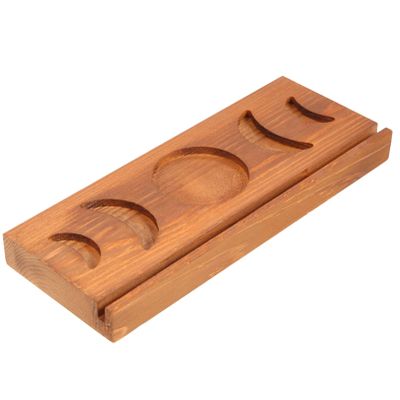 Zerodeko Wooden Tarot Card Holder Elegant Handmade Display Stand for Tarot Cards Compact Space-saving Design for Home and