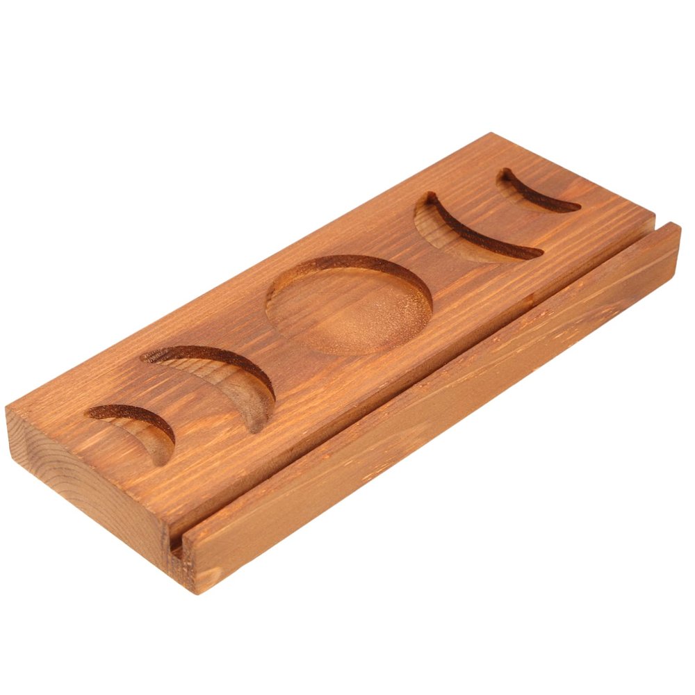 Zerodeko Wooden Tarot Card Holder Elegant Handmade Display Stand for Tarot Cards Compact Space-saving Design for Home and