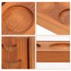 Zerodeko Wooden Tarot Card Holder Elegant Handmade Display Stand for Tarot Cards Compact Space-saving Design for Home and view 2