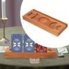Zerodeko Wooden Tarot Card Holder Elegant Handmade Display Stand for Tarot Cards Compact Space-saving Design for Home and view 3