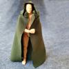 SSbeauty M 1:12 Scale Fabric Cape Cloak with Hat for 6 inch 1/12 Action Figure Clothes (Green Cloak) view 2