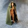 SSbeauty M 1:12 Scale Fabric Cape Cloak with Hat for 6 inch 1/12 Action Figure Clothes (Green Cloak) view 3