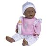 La Baby African American 20-inch Small Soft Body Baby Doll | JC Toys - La Baby | Washable |Removable Pink Floral w/Hat, Pacifier & Magic Bottle | for Children 12 Months + view 1