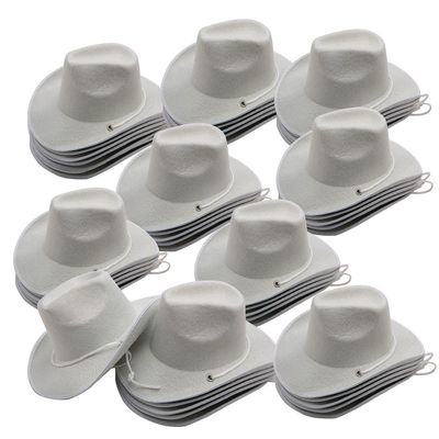 S&S Worldwide Cowboy Hats (Pack of 48) - Fun Decorate & Play Hats, 11.5"x12.25", Perfect for Western Theme8 White