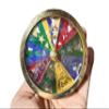 A.A.Nauticals - Personalised Flower Wheels Kaleidoscope Solid Brass & Wood 360 Degree Rotatable 2 Wheel Kaleidoscope - Handmade Toy for Men, Women Children view 3
