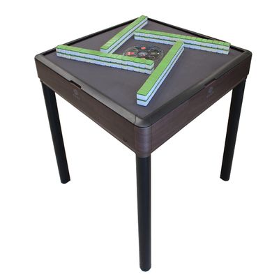 Automatic Mahjong Table Wooden Color. Utral-Thin Roller Coaster Style with 40mm Numbered Tiles Hard Table Cover Included American Style Mahjong Filipino Style Mahjong