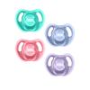 Tommee Tippee Ultra-Light Silicone Pacifier, 18-36 Months, Symmetrical One-Piece Design, BPA-Free Silicone Binkies, Pink/Violet/Green, Pack of 4 view 1