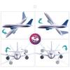 OTXKOO Remote Control Airplane, 2.4Ghz DIY 3 Channels RC Plane, Remote Control Airplane Ready to Fly, RC 787 Dreamliner for Advanced Wingspan 550mm 2 Batteries view 4
