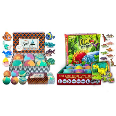 Bath Bombs for Kids with Surprise Inside - Family Pack