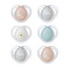 Tommee Tippee Night Time Pacifier, 0-6 Months, Symmetrical Silicone Baglet, BPA-Free Binkies, Glow in The Dark Technology, Pink Pastels, Pack of 6 view 1