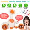 Marsjoy 13" Talking Dancing Goose Swan Stuffed Animal Repeating What You Say Mimicking Recording Plush Baby Toy Musical English Song Singing Glowing Animated Twisting Gift Toy for Boy Kid view 2