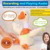 Marsjoy 13" Talking Dancing Goose Swan Stuffed Animal Repeating What You Say Mimicking Recording Plush Baby Toy Musical English Song Singing Glowing Animated Twisting Gift Toy for Boy Kid view 4