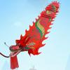 LORGL 3D Colorful Dragon Silk Flowy Spinning & Shaking Poi for Ribbon Toy for Children Kids Beginner view 3