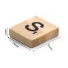Coloch 1000PCS Wood Letter Tiles A-Z Capital Letters for Crafts, Pendants, Spelling, Gift Decoration, Making Alphabet Coasters and Crossword Game, 10 Sets view 2