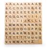 Coloch 1000PCS Wood Letter Tiles A-Z Capital Letters for Crafts, Pendants, Spelling, Gift Decoration, Making Alphabet Coasters and Crossword Game, 10 Sets view 3