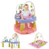 BABY JOY Baby Bouncer Activity Center, 3 in 1 Activity Center & Table | Infant Play Mat, Bouncing Activity Saucer w/Music, 3 Adjustable Height, 360 Seat for Babies 0-24 Months (Pink) view 1