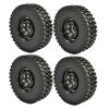4* Replacement 1/10 RC Crawler Tires 98MM for Axial SCX10 D90 TF2 MST CC01 view 3