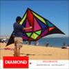 New Large Diamond Delta Kite for Adults Single Line Colorful Nylon Triangle Kites Easy to Fly view 3