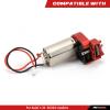 RCAWD SCX24 Upgrades 180 51T Electric Motor Carbon Brushed Motor & Center Gear Housing, Transmission with Steel Gears Parts for Axial 1/24#AXI90081#AXI00001#AXI00002#AXI00005#AXI00006 Red view 2