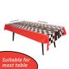 3pcs Race Car Tablecloth, Car Theme Birthday Decorations Supplies, Plastic Road Rectangular Racetrack Table Runner, Checkered TableCovers for Kids, 54 x 108 Inch view 3