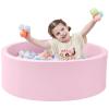 SHJADE Ball Pit for Toddlers, 35.4"x 11.8" Foam Ball Pits, Indoor Soft Round Baby Playpen for Children, Ideal Gift for Toddlers, Pink, (Balls not Included) view 1