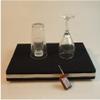 SUMAG 2 in 1 Remote Control Glass Breaking Tray Pro + Coin into Glass Mat with Organic Cover Magic Tricks Mentalism Stage Illusion view 2