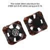 RC Cooling Fan 1/10 35mm 21000RPM 8.4V Aluminum ESC Motor Cooling Fan Heatsink for RC Car 1/8 1/10 Scale 3650,3660,3670 Brushless Motor (Black+Orange) view 2