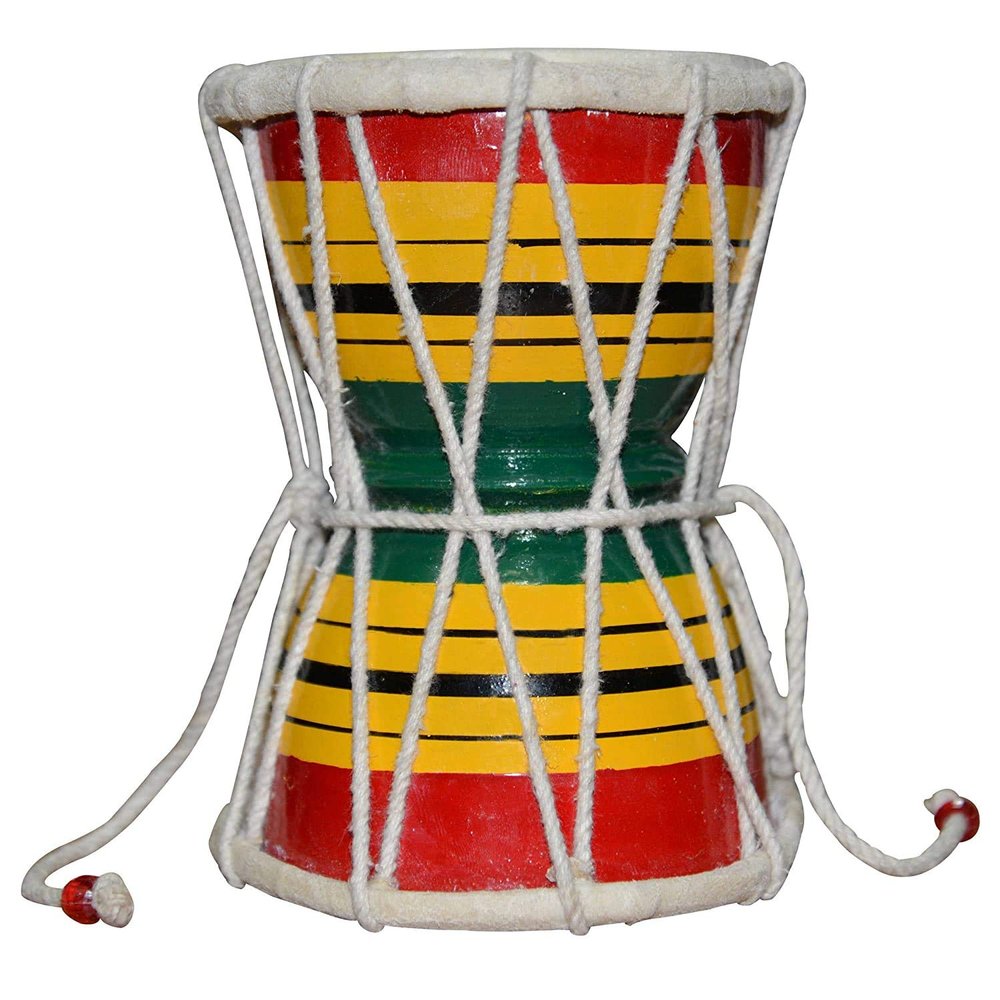 Damru Handmade Musical Drum Lord Shiva Symbol for: Adults and Kids| Damru Hand Percussion Handmade Indian Musical Instrument/Pooja Articles/Home Decor & Kids Toys